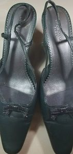 Liz Claiborne Flex Sling Black 2 Inch Heel
